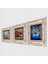 Hayat Ağacı, Kelebekli Çiçek, Nar Taş Duvar Tablosu Çerçeveli Duvar Dekoru 3 Parça Tablo Seti Wall Art T3-1146 2