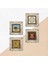 Hırka-i Şerif, Şems Suresi, Kabe-i Muazzama, Mührü Şerif Taş Duvar Tablosu Çerçeveli Duvar Dekoru 4 Parça Tablo Seti Wall Art T4-1928 5