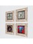 Fil, Tavus Kuşu, Çini Sanatı Taş Duvar Tablosu Çerçeveli Duvar Dekoru 4 Parça Tablo Seti Wall Art T4-297 2