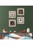 Nazar, Sri Yantra, Tavus Kuşu, Şahmeran Çerçeveli Taş Duvar Tablosu 4’lü Set - Dekoratif Modern Sanat, Ev ve Ofis Dekoru |TK4-1420| 1