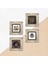 Nazar, Sri Yantra, Tavus Kuşu, Şahmeran Çerçeveli Taş Duvar Tablosu 4’lü Set - Dekoratif Modern Sanat, Ev ve Ofis Dekoru |TK4-1420| 5