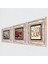 Allah Lafzı, Kelebekli Çiçek, Nar Taş Duvar Tablosu Çerçeveli Duvar Dekoru 3 Parça Tablo Seti Wall Art T3-1152 2