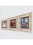 Çini Sanatı Yelkenli Gemi, Da Vinci At Heykeli, Nar Taş Duvar Tablosu Çerçeveli Duvar Dekoru 3 Parça Tablo Seti Wall Art T3-1315 2