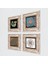 Yaşam Çiçeği, Sri Yantra, Şahmeran Çerçeveli Taş Duvar Tablosu 4’lü Set - Dekoratif Modern Sanat, Ev ve Ofis Dekoru |TK4-471| 2