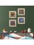 Stone Yaşam Çiçeği, Nazar Çerçeveli Taş Duvar Tablosu 4’lü Set - Dekoratif Modern Sanat, Ev ve Ofis Dekoru |TK4-1586| 1