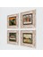 Van Gogh, Leonardo da Vinci, Çığlık, Yerli Kadınlar Taş Duvar Tablosu Çerçeveli Duvar Dekoru 4 Parça Tablo Seti Wall Art T4-1755 2