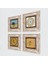 Hiç, Şems Suresi, Kabe-i Muazzama, Mührü Şerif Çerçeveli Taş Duvar Tablosu 4’lü Set - Dekoratif Modern Sanat, Ev ve Ofis Dekoru |TK4-1932| 2