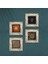 Yaşam Çiçeği, Sri Yantra, Hayat Ağacı Çerçeveli Taş Duvar Tablosu 4’lü Set - Dekoratif Modern Sanat, Ev ve Ofis Dekoru |TK4-518| 4