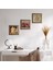 Mozaik Serisi, İki Müzisyen Kız Tablosu, Nar Taş Duvar Tablosu Ahşap Çerçeveli Duvar Dekoru 3 Parça Tablo Seti Wall Art W3-1473 1