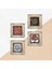 Mandala, Sri Yantra, Çini Sanatı, Nar Ağacı Taş Duvar Tablosu Çerçeveli Duvar Dekoru 4 Parça Tablo Seti Wall Art T4-290 5