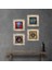 Fil, Tavus Kuşu, Nazar Taş Duvar Tablosu Çerçeveli Duvar Dekoru 4 Parça Tablo Seti Wall Art T4-332 1