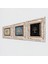 Yaşam Çiçeği, Hayat Ağacı Taş Duvar Tablosu Çerçeveli Duvar Dekoru 3 Parça Tablo Seti Wall Art T3-110 2