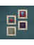 Hayat Ağacı, Fil, Yaşam Çiçeği, Nar Taş Duvar Tablosu Çerçeveli Duvar Dekoru 4 Parça Tablo Seti Wall Art T4-1278 4