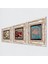 Yaşam Çiçeği, Kelebekli Çiçek, Nar Taş Duvar Tablosu Çerçeveli Duvar Dekoru 3 Parça Tablo Seti Wall Art T3-1096 2
