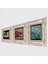 Van Gogh Badem Ağacı, Şahmeran, Nar Çerçeveli Taş Duvar Tablosu 3’lü Set - Dekoratif Modern Sanat, Ev ve Ofis Dekoru |TK3-970| 2