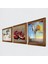 Salvador Dalí, Leonardo da Vinci, Nar Taş Duvar Tablosu Ahşap Çerçeveli Duvar Dekoru 3 Parça Tablo Seti Wall Art W3-1350 2
