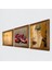 Gustav Klimt, Da Vinci, Nar Taş Duvar Tablosu Ahşap Çerçeveli Duvar Dekoru 3 Parça Tablo Seti Wall Art W3-1361 2