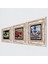 Çini Sanatı Yelkenli Gemi, Şahmeran, Nar Çerçeveli Taş Duvar Tablosu 3’lü Set - Dekoratif Modern Sanat, Ev ve Ofis Dekoru |TK3-998| 2