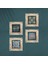 Hayat Ağacı, Mandala, Nazar, Yaşam Çiçeği Taş Duvar Tablosu Çerçeveli Duvar Dekoru 4 Parça Tablo Seti Wall Art T4-716 4