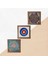 Nazar, Yaşam Çiçeği Ahşap Çerçeveli Taş Duvar Tablosu 3’lü Set – 25x25 cm Dekoratif Modern Sanat – Ev ve Ofis Dekoru |W3-137| 5