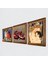 Gustav Klimt Anne Çocuk, Kaplumbağa Terbiyecisi, Nar Taş Duvar Tablosu Ahşap Çerçeveli Duvar Dekoru 3 Parça Tablo Seti Wall Art W3-1525 2