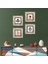 Nazar, Minimalist Soyut Taş Duvar Tablosu Çerçeveli Duvar Dekoru 4 Parça Tablo Seti Wall Art T4-1473 1
