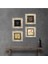 Sri Yantra, Hayat Ağacı, Lale, Gustav Klimt Hayat Ağacı Çerçeveli Taş Duvar Tablosu 4’lü Set - Dekoratif Modern Sanat, Ev ve Ofis Dekoru |TK4-736| 1