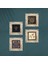 Sri Yantra, Yaşam Çiçeği, Hayat Ağacı, Lale Taş Duvar Tablosu Çerçeveli Duvar Dekoru 4 Parça Tablo Seti Wall Art T4-737 4