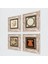 Hırka-i Şerif, Vav, Allah Lafzı, Hilye-i Şerif Taş Duvar Tablosu Çerçeveli Duvar Dekoru 4 Parça Tablo Seti Wall Art T4-743 2