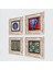 Nazar, Hayat Ağacı, Fil, Yaşam Çiçeği Taş Duvar Tablosu Çerçeveli Duvar Dekoru 4 Parça Tablo Seti Wall Art T4-895 2