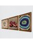 Nazar, Hayat Ağacı, Nar Taş Duvar Tablosu Ahşap Çerçeveli Duvar Dekoru 3 Parça Tablo Seti Wall Art W3-936 2