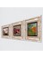 Van Gogh Arles'teki Yatak Odası, Kelebekli Çiçek, Nar Taş Duvar Tablosu Çerçeveli Duvar Dekoru 3 Parça Tablo Seti Wall Art T3-1272 2