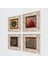 Yaşam Çiçeği, Sri Yantra, Nazar, Nar Taş Duvar Tablosu Çerçeveli Duvar Dekoru 4 Parça Tablo Seti Wall Art T4-542 2