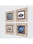 Stone Nazar, Mandala, Şahmeran Çerçeveli Taş Duvar Tablosu 4’lü Set - Dekoratif Modern Sanat, Ev ve Ofis Dekoru |TK4-1613| 2