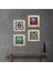 Nazar, Hayat Ağacı, Fil, Van Gogh Badem Ağacı Taş Duvar Tablosu Çerçeveli Duvar Dekoru 4 Parça Tablo Seti Wall Art T4-903 1