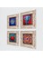 Mandala, Fil, Hayat Ağacı, Nar Çerçeveli Taş Duvar Tablosu 4’lü Set - Dekoratif Modern Sanat, Ev ve Ofis Dekoru |TK4-868| 2