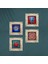 Mandala, Fil, Hayat Ağacı, Nar Çerçeveli Taş Duvar Tablosu 4’lü Set - Dekoratif Modern Sanat, Ev ve Ofis Dekoru |TK4-868| 4