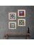 Stone Nazar, Hayat Ağacı, Mandala, Fil Çerçeveli Taş Duvar Tablosu 4’lü Set - Dekoratif Modern Sanat, Ev ve Ofis Dekoru |TK4-888| 1