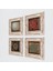 Yaşam Çiçeği, Sri Yantra, Desen Taş Duvar Tablosu Çerçeveli Duvar Dekoru 4 Parça Tablo Seti Wall Art T4-556 2