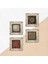 Yaşam Çiçeği, Sri Yantra, Desen Taş Duvar Tablosu Çerçeveli Duvar Dekoru 4 Parça Tablo Seti Wall Art T4-556 5