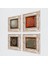 Stone Yaşam Çiçeği, Sri Yantra, Mandala Çerçeveli Taş Duvar Tablosu 4’lü Set - Dekoratif Modern Sanat, Ev ve Ofis Dekoru |TK4-558| 2