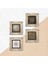Stone Yaşam Çiçeği, Sri Yantra Çerçeveli Taş Duvar Tablosu 4’lü Set - Dekoratif Modern Sanat, Ev ve Ofis Dekoru |TK4-565| 5