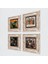 Leonardo da Vinci, Çığlık, Yerli Kadınlar, Anghiari Savaşı Çerçeveli Taş Duvar Tablosu 4’lü Set - Dekoratif Modern Sanat, Ev ve Ofis Dekoru |TK4-1673| 2