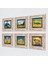 Van Gogh Taş Duvar Tablosu Çerçeveli Duvar Dekoru 6 Parça Tablo Seti Wall Art T6-81 2