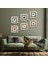 Minimalist Soyut Taş Duvar Tablosu Çerçeveli Duvar Dekoru 6 Parça Tablo Seti Wall Art T6-92 1