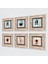 Minimalist Soyut Taş Duvar Tablosu Çerçeveli Duvar Dekoru 6 Parça Tablo Seti Wall Art T6-92 2
