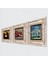 Van Gogh Kilise, Leonardo da Vinci Mona Lisa, Nar Taş Duvar Tablosu Çerçeveli Duvar Dekoru 3 Parça Tablo Seti Wall Art T3-1452 2