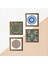 Nazar, Hayat Ağacı, Mandala, Yaşam Çiçeği Taş Duvar Tablosu Ahşap Çerçeveli Duvar Dekoru 4 Parça Tablo Seti Wall Art W4-1003 5