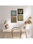 Yaşam Çiçeği, Lotus Çiçeği, Şahmeran Ahşap Çerçeveli Taş Duvar Tablosu 4’lü Set – 25x25 cm Dekoratif Modern Sanat – Ev ve Ofis Dekoru |W4-477| 1