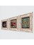 Stone Tavus Kuşu, Yaşam Çiçeği, Nar Çerçeveli Taş Duvar Tablosu 3’lü Set - Dekoratif Modern Sanat, Ev ve Ofis Dekoru |TK3-1650| 2